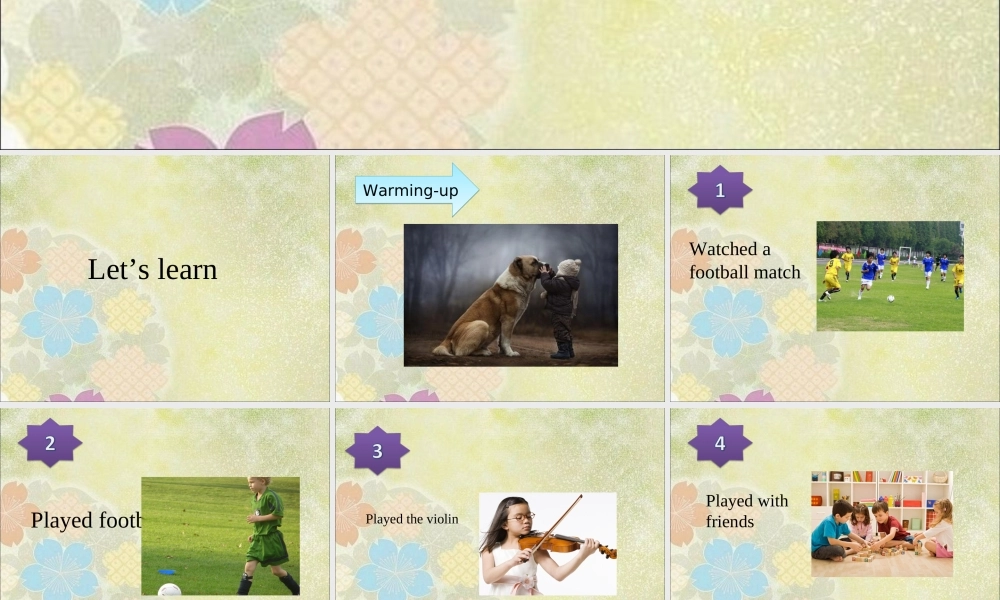 Unit 4 Last Weekend Lesson 2 课件 3(1).ppt