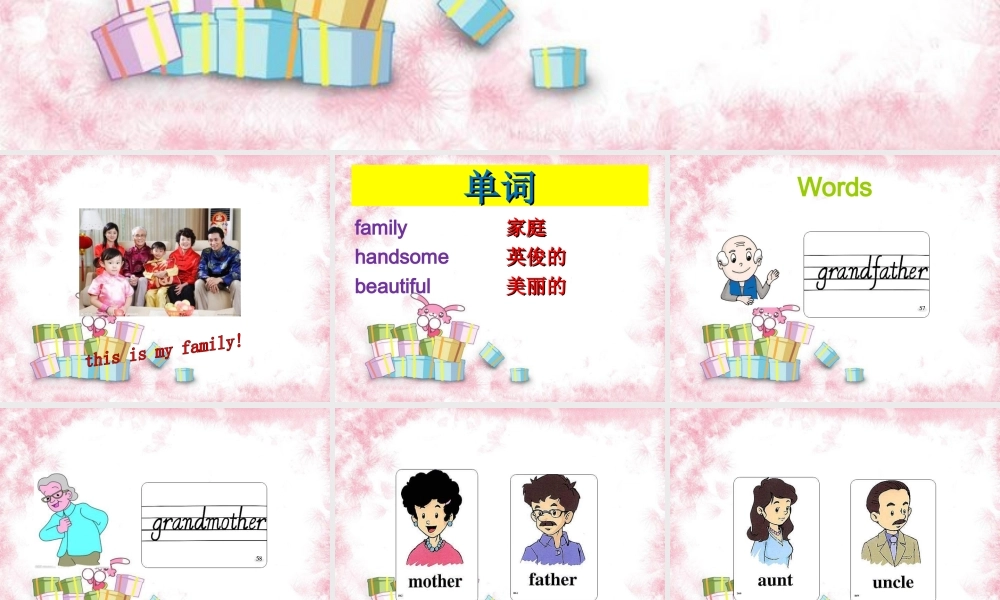 Unit 4 My Family Lesson 1 课件 3.ppt