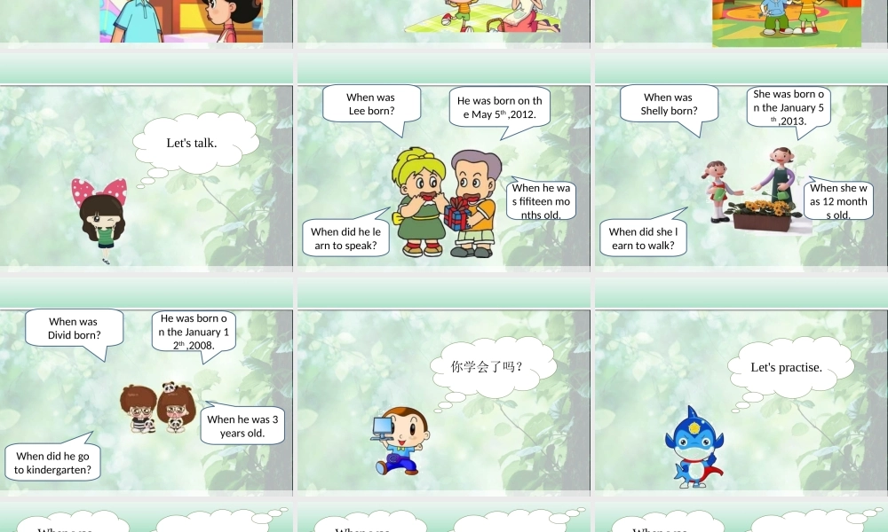 Unit 6 Growing Up Lesson 3 课件 2.ppt