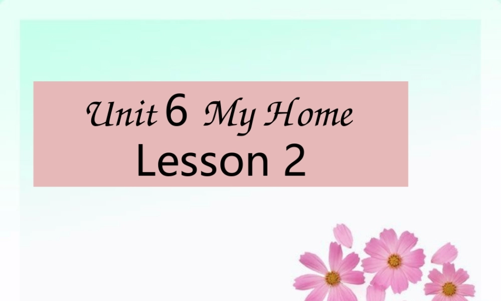Unit 6 My School Lesson 2 课件 2.ppt