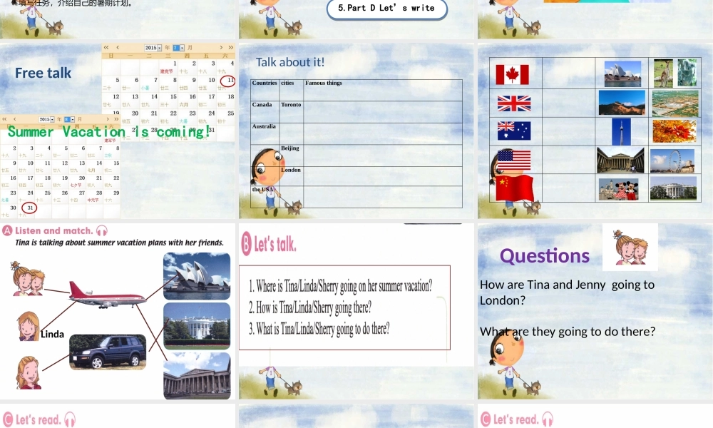 六年级下Unit6summer vacation.pptx