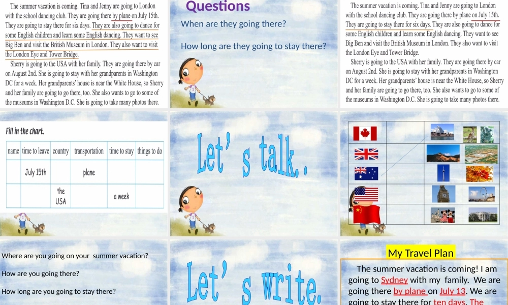 六年级下Unit6summer vacation.pptx