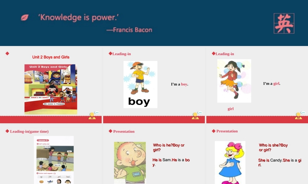 小学英语人教新起点二年级上Unit2《Boys+and+Girls》课件——第三课时.ppt