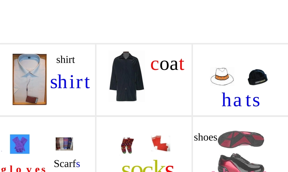 （人教新起点）三年级英语上册《Unit 5 clothes》（Lesson 31）课件1.ppt