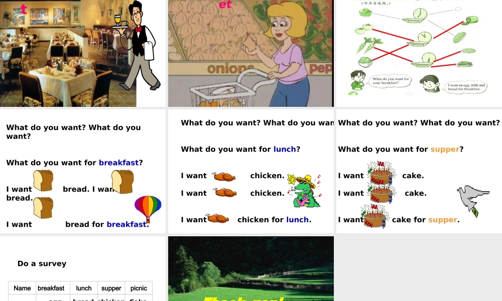 （人教新起点）三年级英语上册《Unit 3 My Food》课件1.ppt