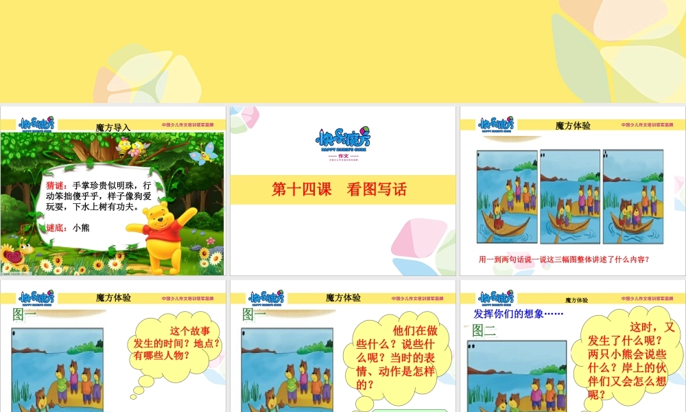 基础篇第十四课：多幅图看图写话.ppt