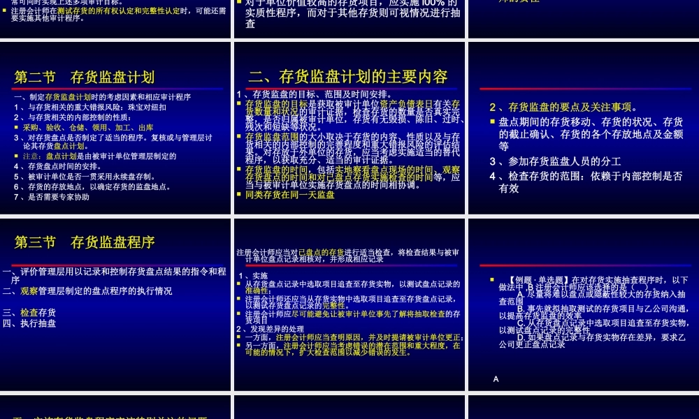 13审计学-第十三章存货监盘.ppt