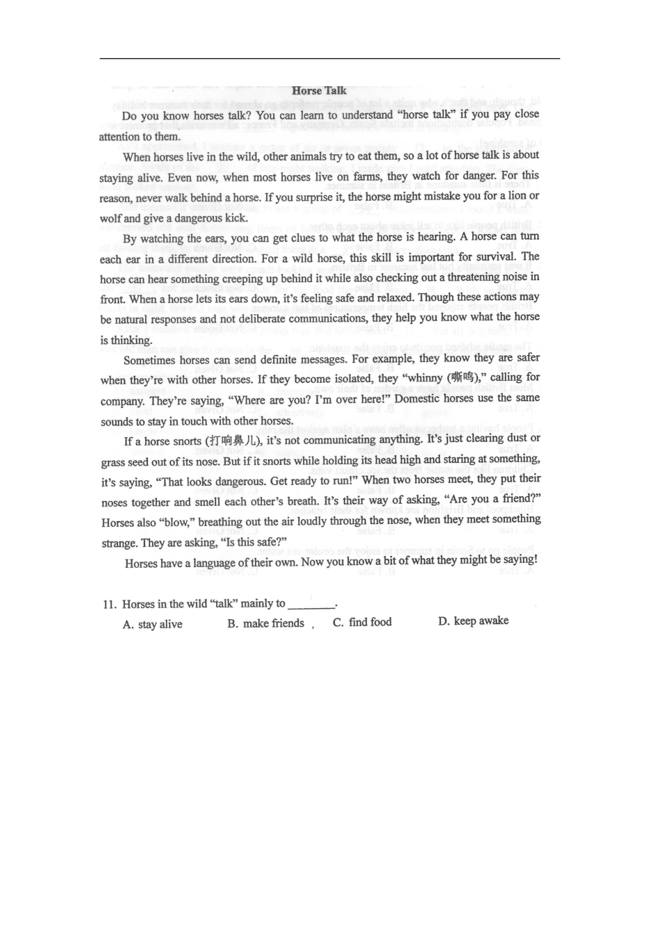 2018年10月自考《英语（二）00015》试题和答案.doc_第3页