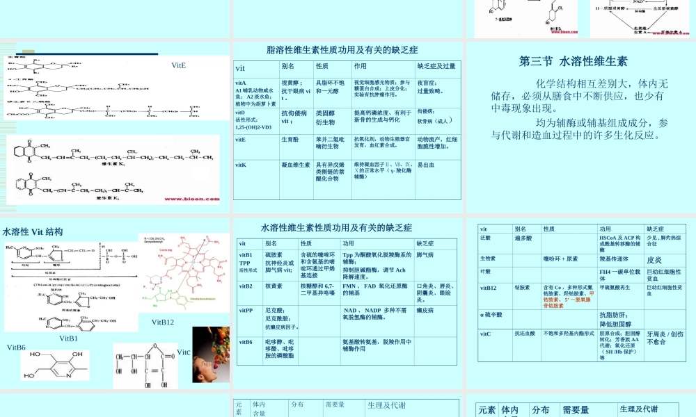 3第三章 维生素与微量元素.ppt
