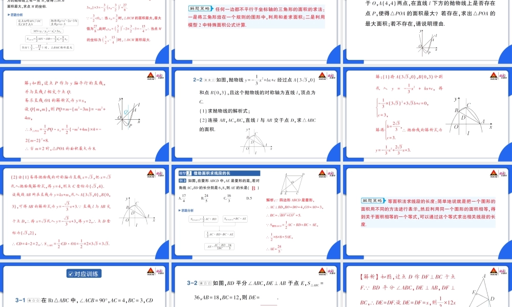 专题三 与面积关联的模型.pptx