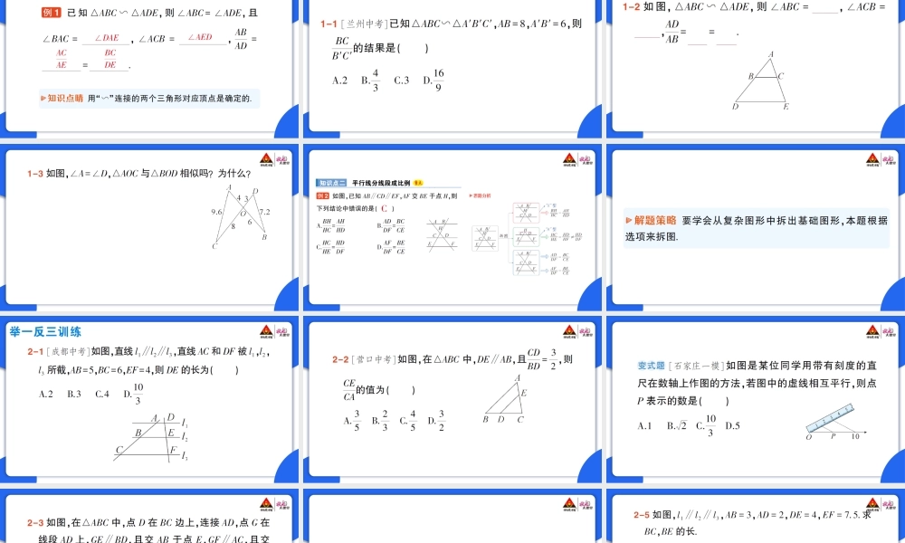 第1课时 平行线分线段成比例.pptx