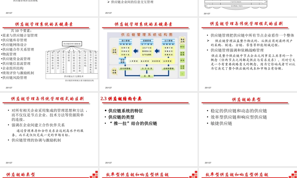供应链与物流管理-2 供应链管理要素与运行机制（2019全日制）.ppt
