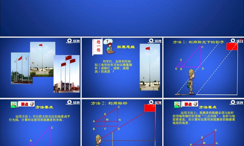 《利用相似三角形测高》教学课件.ppt