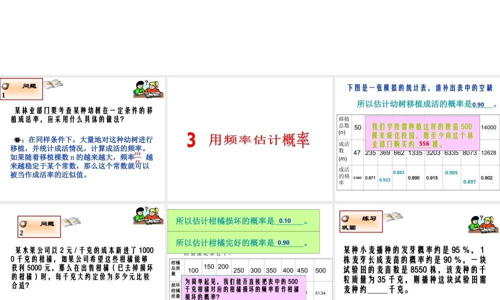 《用频率估计概率》参考课件.ppt