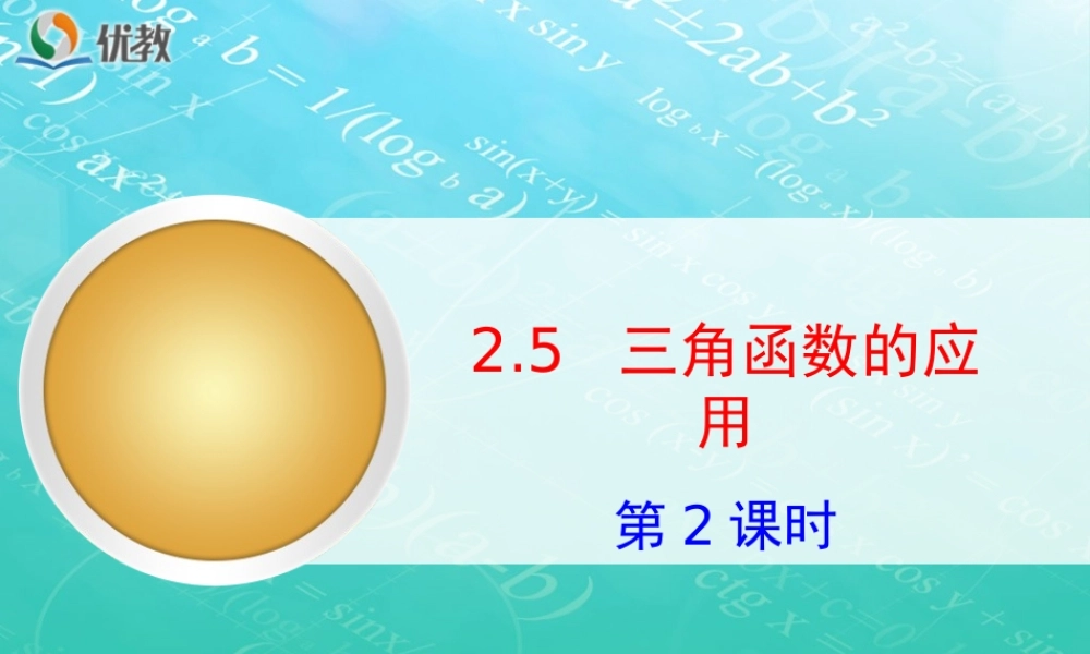 《三角函数的应用（2）》教学课件.ppt