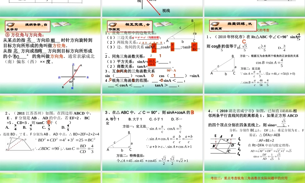 《直角三角形的边角关系》专题复习课件.ppt