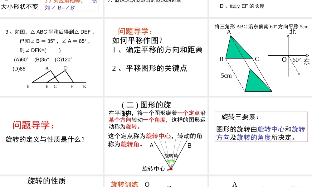 《图形的平移与旋转》复习课件1.ppt