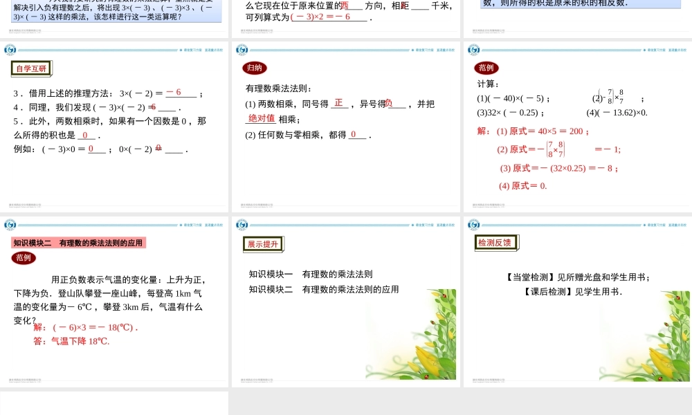 2.9.1有理数的乘法法则.ppt