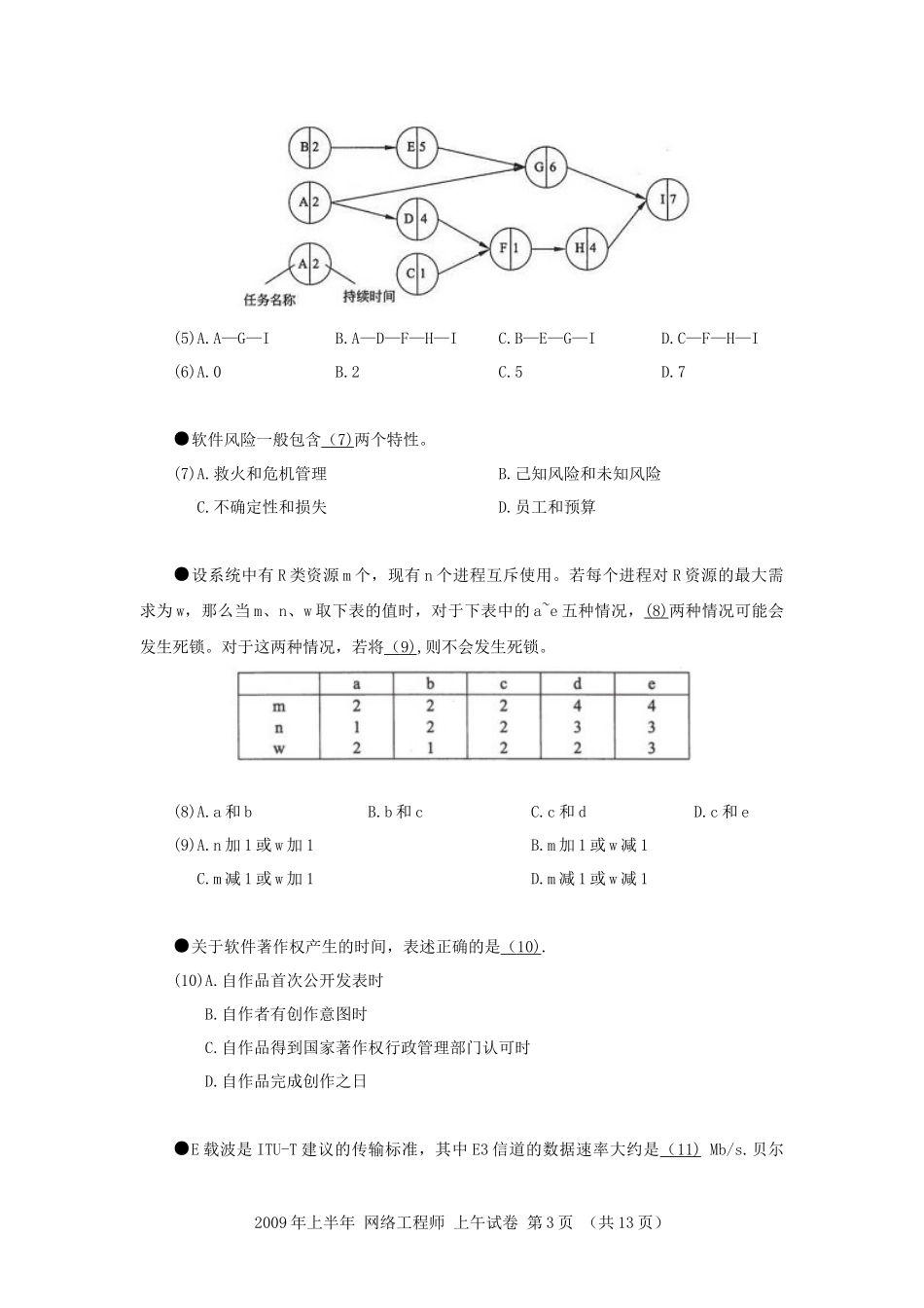 2009年上半年 网络工程师 基础知识.docx_第3页