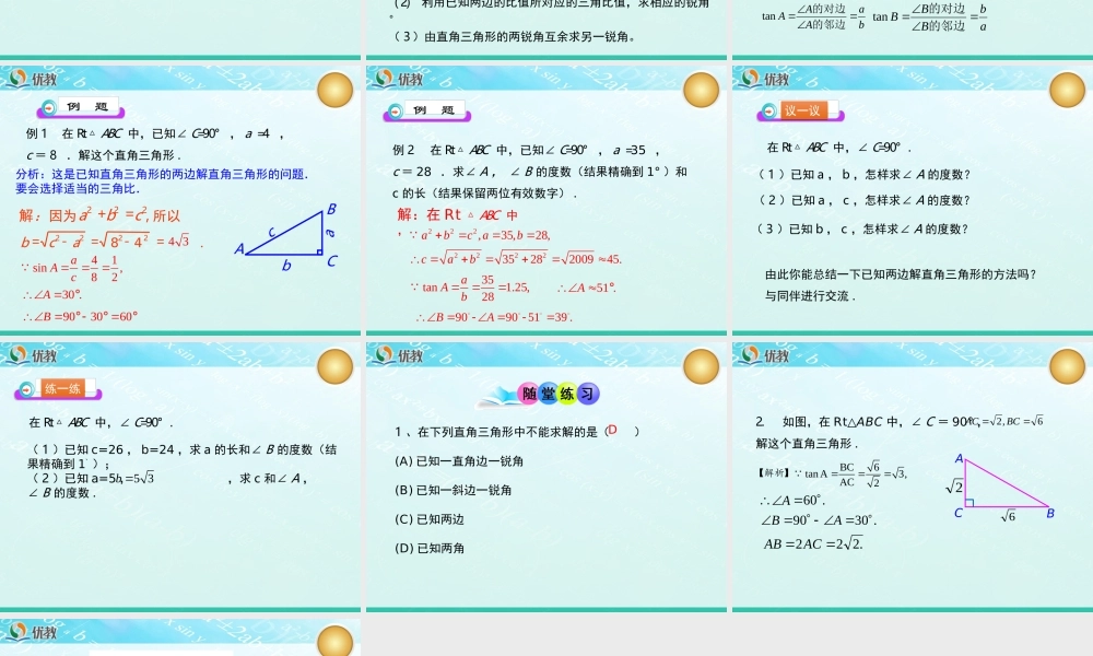 《解直角三角形（1）》教学课件.ppt