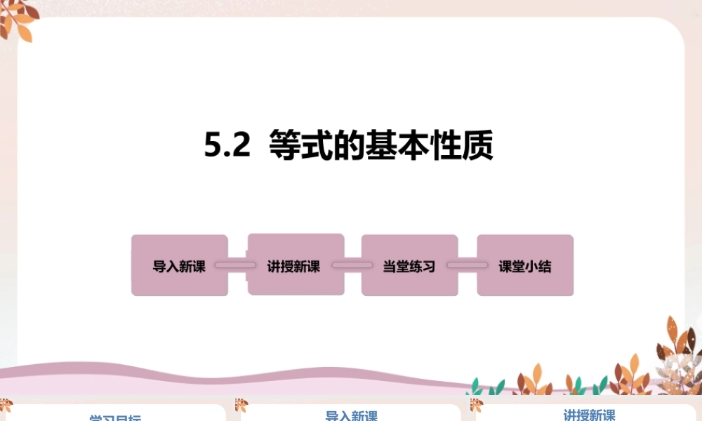 5.2 等式的基本性质.pptx