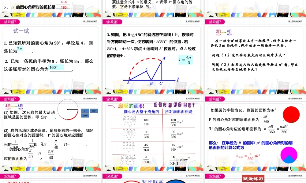 9弧长及扇形的面积.pptx