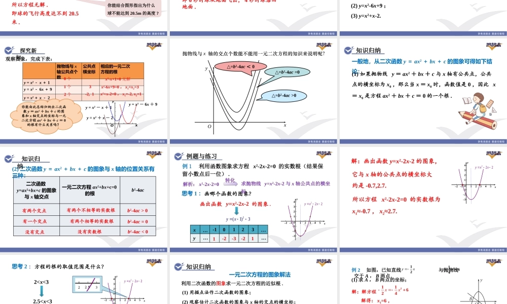 22.2　二次函数与一元二次方程.pptx