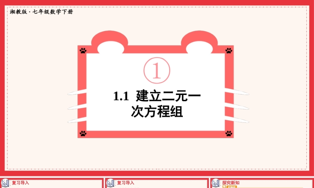 1.1 建立二元一次方程组.ppt