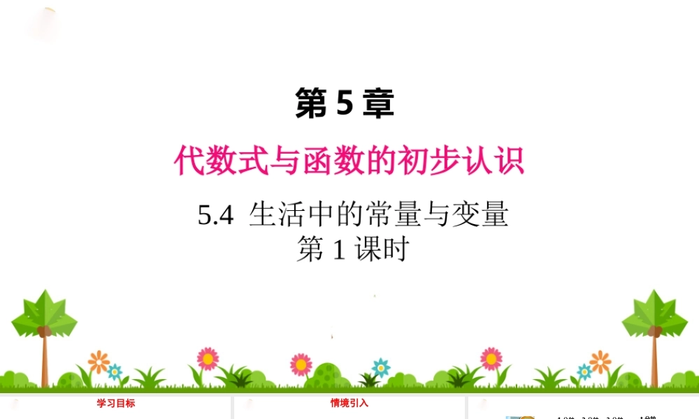 5.4 生活中的常量与变量 第1课时.ppt