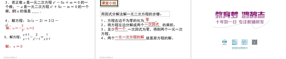 3 课题　因式分解法.ppt