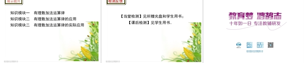 2.6.2有理数加法的运算律.ppt