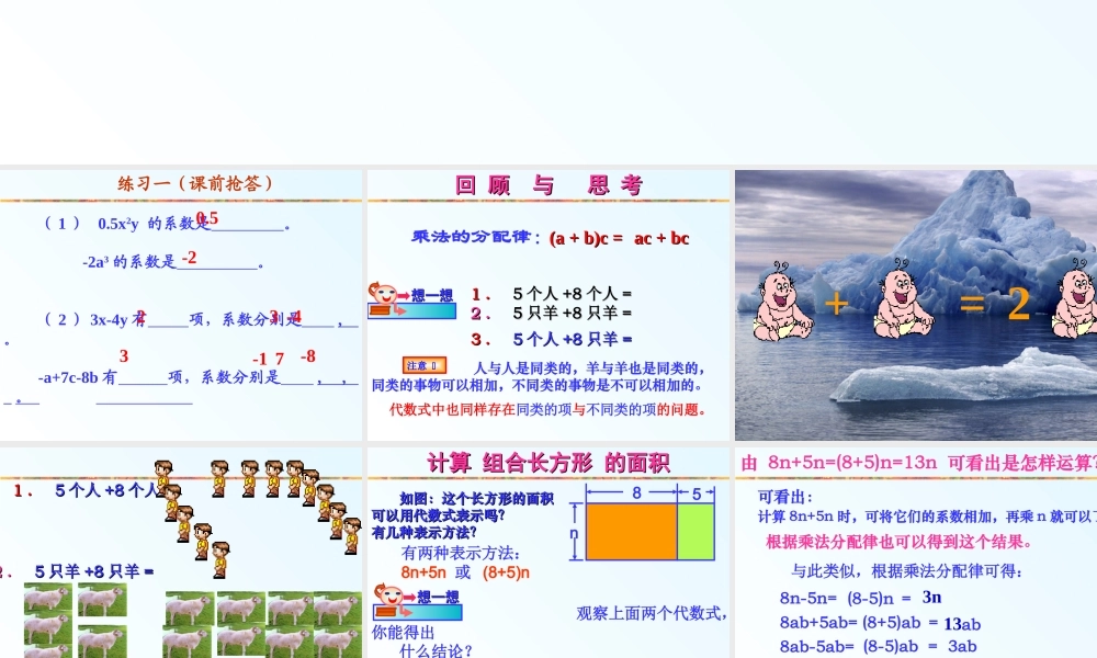 《合并同类项》参考课件1.ppt