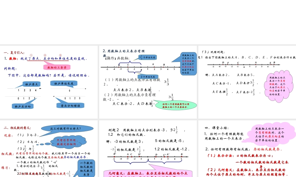 5.2 数轴 课件（9张ppt）.ppt