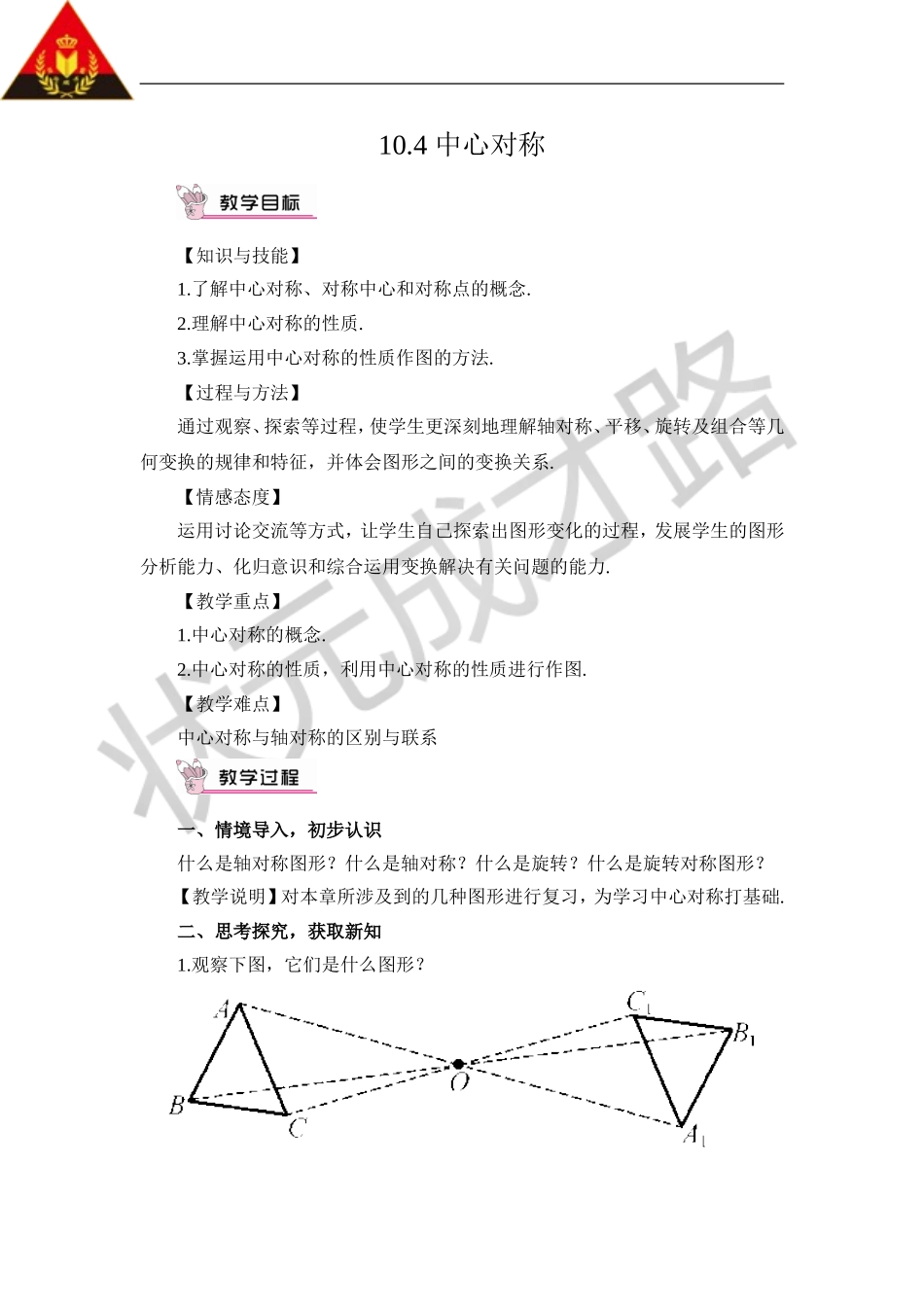 10.4中心对称.doc_第1页