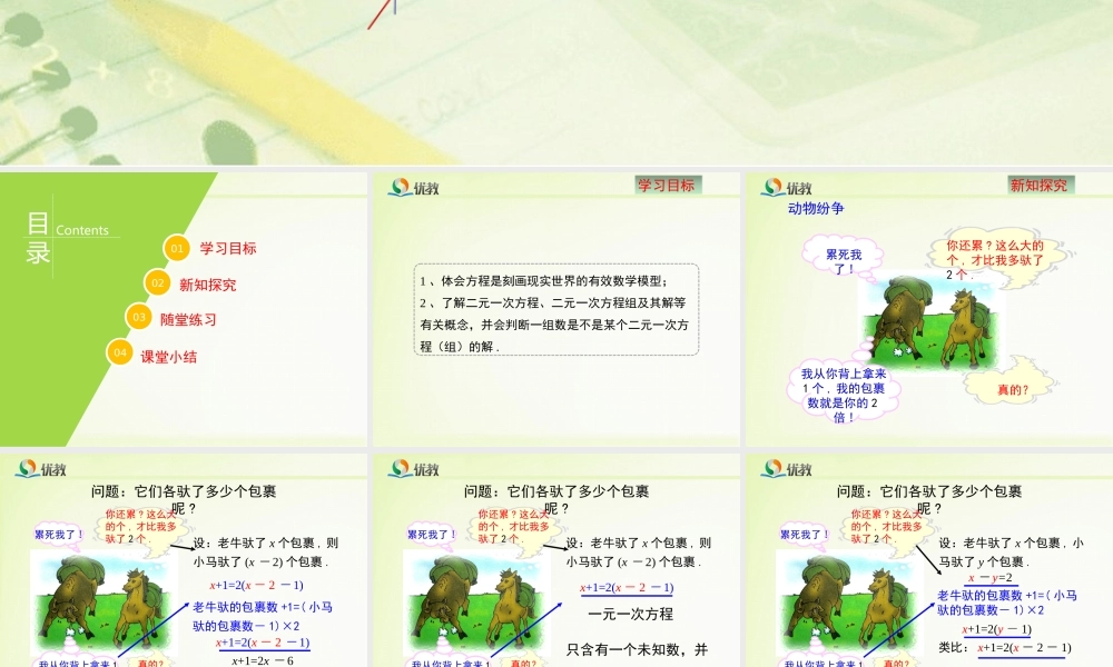 《二元一次方程组》新授课课件.ppt