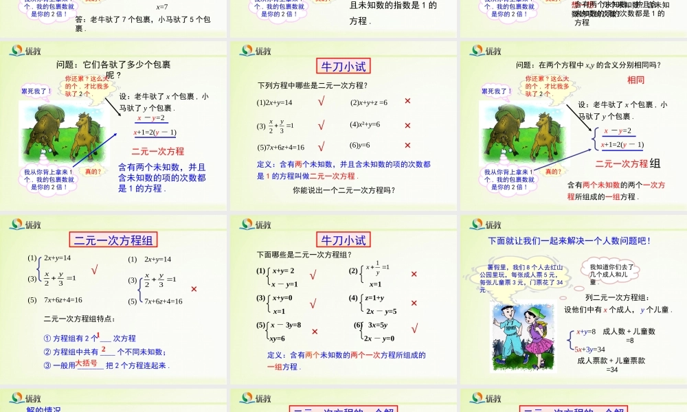 《二元一次方程组》新授课课件.ppt