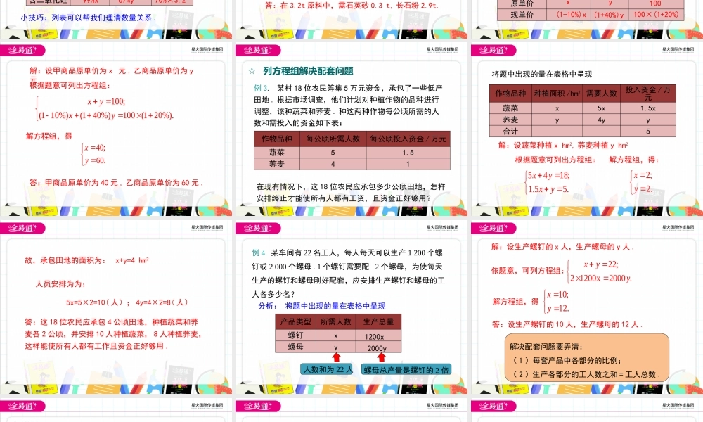 3.4.2 百分率和配套问题.pptx