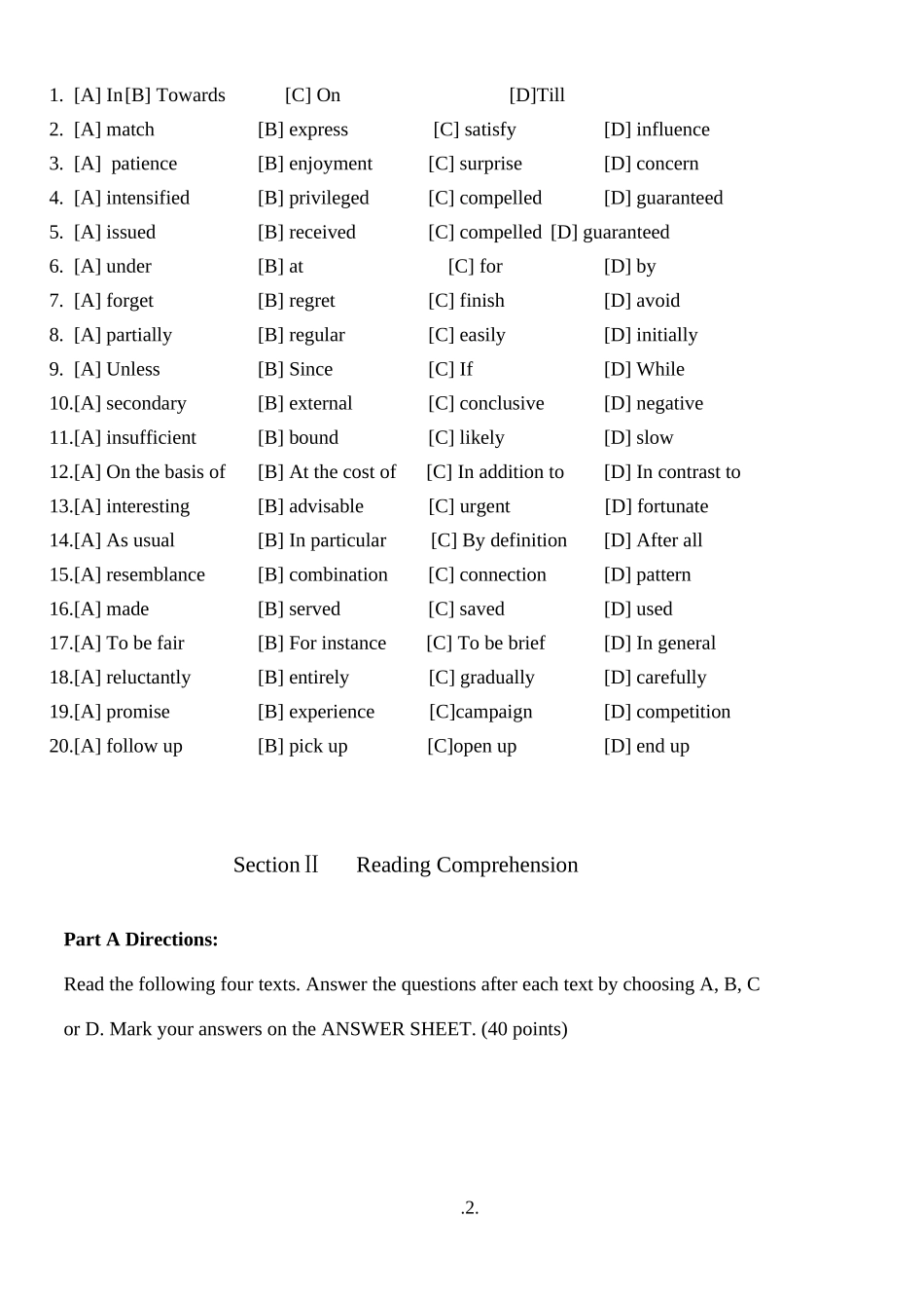 2020年考研英语一真题【公众号：葱哥说考研 考研资料免费分享】.doc_第2页