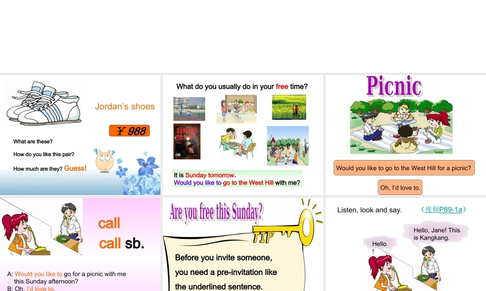 仁爱初中英语七上《Unit 4Topic 2 Would you like to cook with usA》PPT课件.ppt