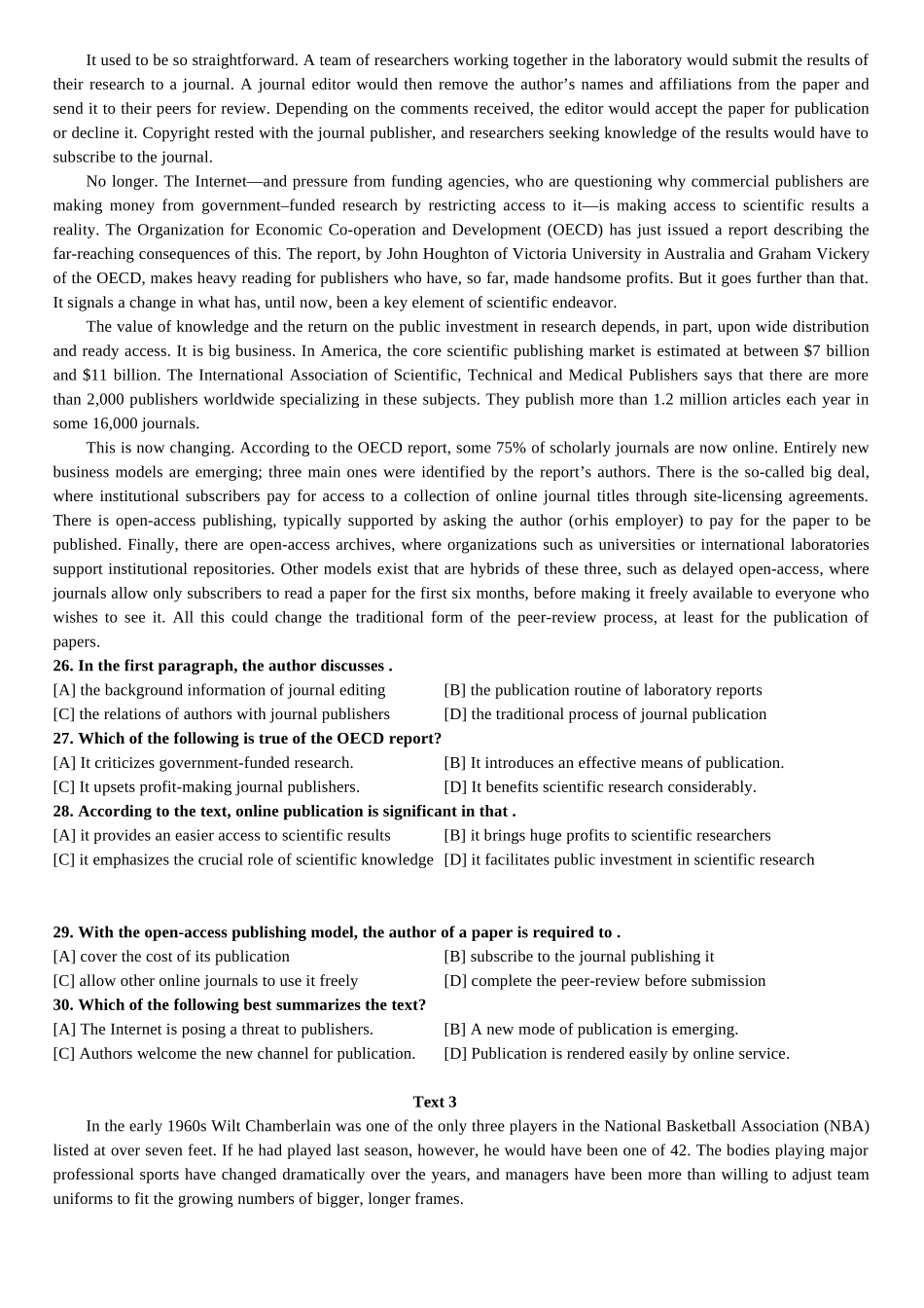 2008年历年考研英语真题【公众号：葱哥说考研 考研资料免费分享】.doc_第3页