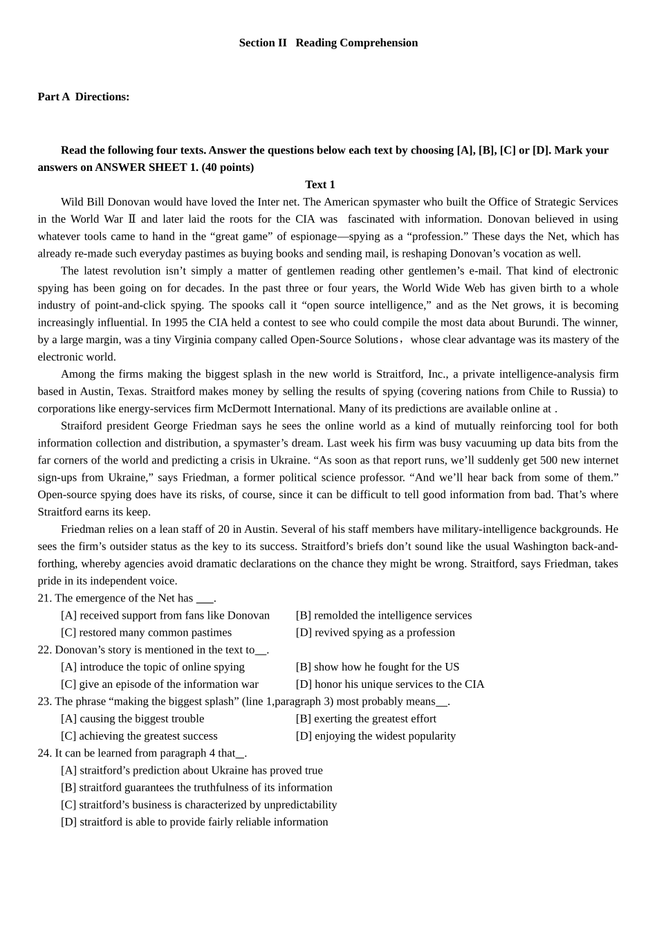 2003年历年考研英语真题【公众号：葱哥说考研 考研资料免费分享】.doc_第2页