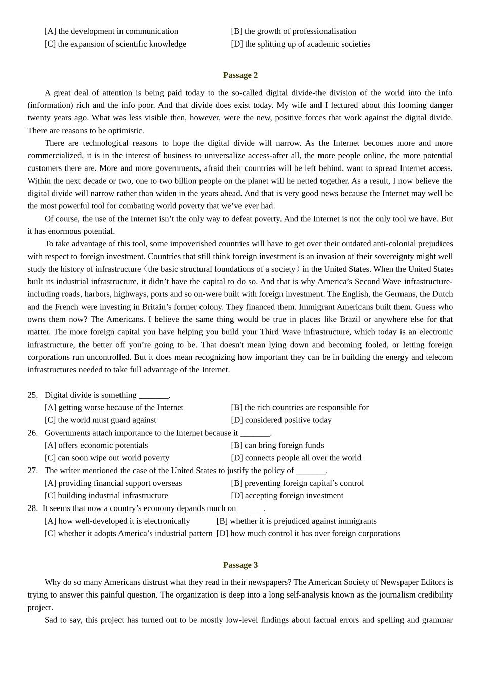 2001年历年考研英语真题【公众号：葱哥说考研 考研资料免费分享】.doc_第3页