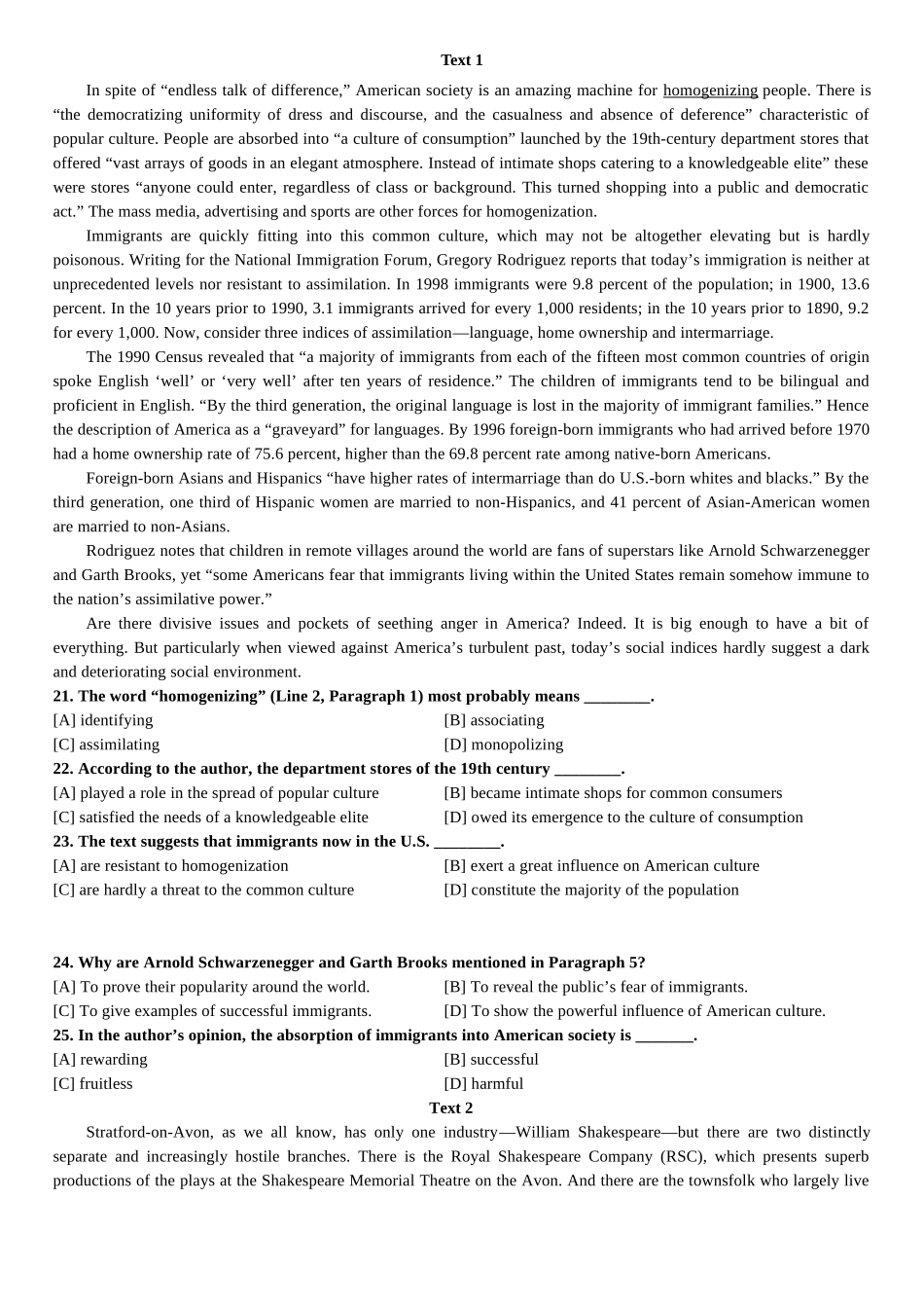 2006年历年考研英语真题【公众号：葱哥说考研 考研资料免费分享】.doc_第2页