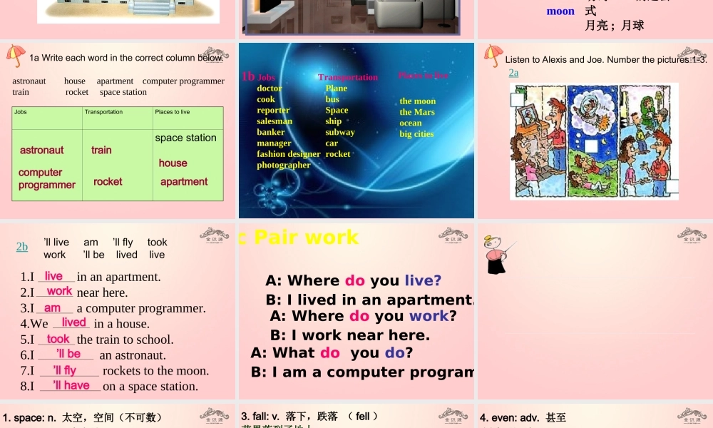 【金识源】七年级英语下册 Unit 3 Will people have robots Section B(1a-2e)课件 .ppt