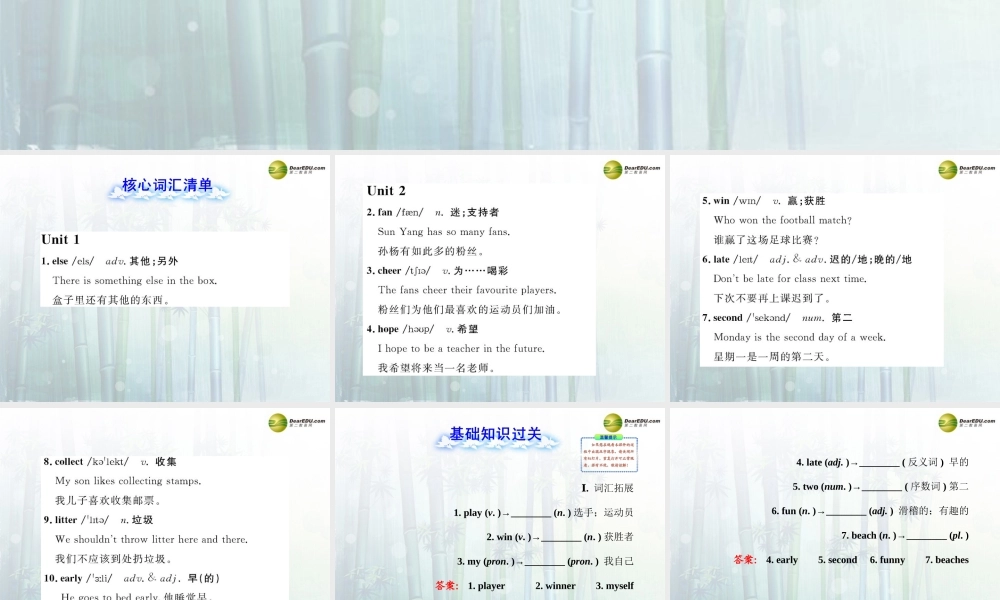 【金榜学案】七年级英语下册 Module 3 Making plans模块复习课课件 .ppt