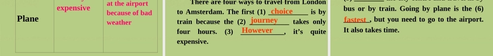 【倍速课时学练】八年级英语上册 Module 4 Unit 2 What is the best way to travel课件 .ppt
