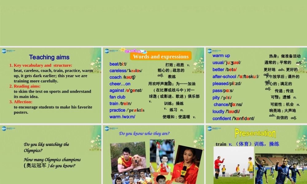 【倍速课时学练】八年级英语上册 Module 3 Unit 2 This year we practise more carefully课件 .ppt