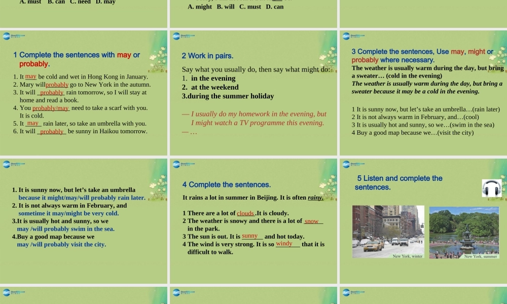 【倍速课时学练】八年级英语上册 Module 10 Unit 3 Language in use课件 .ppt