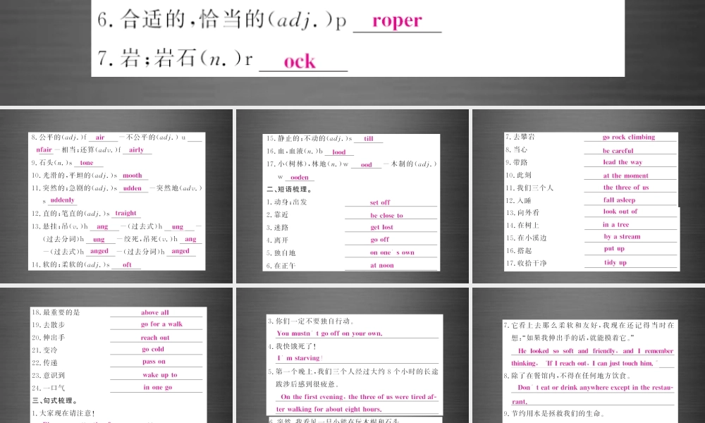 【课堂内外】九年级英语下册 Module 4 Rules and suggestions基础梳理课件 .ppt