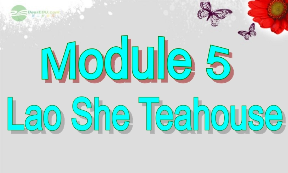八年级英语上册 Module 5 Lao She Teahouse Unit 2 It describes the changes in Chinese society课件2 .ppt